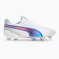 PUMA King Ultimate MxSG Herren-Fußballschuhe puma weiß/bluemazing/flat light grey/sunset glow 2