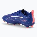 PUMA Ultra 5 Play FG/AG Jr Kinder-Fußballschuhe Lapislazuli/Puma Weiß/Sunset Glow 3