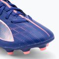 PUMA Ultra 5 Play FG/AG Jr Kinder-Fußballschuhe Lapislazuli/Puma Weiß/Sunset Glow 7