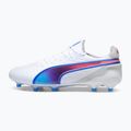 PUMA King Ultimate FG/AG Fußballschuhe puma weiß/bluemazing/flat light grey/sunset glow 9