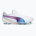 PUMA King Ultimate FG/AG Fußballschuhe puma weiß/bluemazing/flat light grey/sunset glow 2