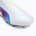 PUMA King Ultimate FG/AG Fußballschuhe puma weiß/bluemazing/flat light grey/sunset glow 7