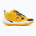 PUMA Playmaker Pro JR Kinder Basketball-Schuhe gelb sizzle/puma blackl 2