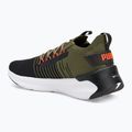 Laufschuhe PUMA Softride Symmetry Fuzion puma olive/puma black/flame filcker 3