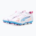 Fußballschuhe Kinder PUMA Ultra 5 Match Vol. Up FG/AG Jr puma white/luminous blue