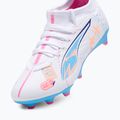 Fußballschuhe Kinder PUMA Ultra 5 Match Vol. Up FG/AG Jr puma white/luminous blue 5