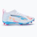 Fußballschuhe Kinder PUMA Ultra 5 Match Vol. Up FG/AG Jr puma white/luminous blue 3