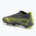 Fußballschuhe Kinder PUMA Ultra 5 Match FG/AG Jr matte aged silver/yellow alert/puma aged silver 3