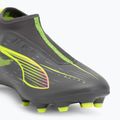 Fußballschuhe Kinder PUMA Ultra 5 Match+ LL FG/AG Jr matte aged silver/yellow alert/puma aged silver 7