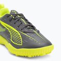 Fußballschuhe Kinder PUMA Ultra 5 Play TT Jr matte aged silver/yellow alert/puma aged silver 7