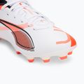 Fußballschuhe Kinder PUMA Ultra 5 Play FG/AG Jr puma white/puma black/glowing red 7