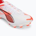 Fußballschuhe Kinder PUMA Ultra 5 Pro FG/AG Jr puma white/puma black/glowing red 7