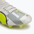 Fußballschuhe Herren PUMA King Ultimate Forever FG/AG feather gray/electric lime/puma white/flat light gray 7
