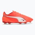 Fußballschuhe Herren PUMA King Match FG/AG glowing red/puma white/red fire 2