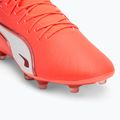 Fußballschuhe Herren PUMA King Match FG/AG glowing red/puma white/red fire 7