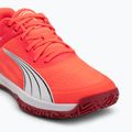 PUMA Accelerate Turbo Handballschuhe leuchtend rot/weiß/dunkelkarminrot/schwarz 7