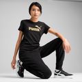 Shirt Damen PUMA ESS Metallic No. 1 Logo Tee puma black/metallic gold 3