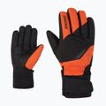 Herren-Skihandschuh ZIENER Gatis Aquashield orange pumpkin