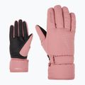 Damen-Skihandschuhe ZIENER Kisar Aquashield rose blossom