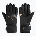 Damen-Skihandschuhe ZIENER Karion-Z AS black/gold