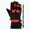 Kinder-Skihandschuhe ZIENER Lukian-Z AS black/orange red 2