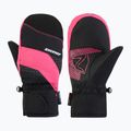 Kinder Skihandschuhe ZIENER Luuki-Z Aquashield black/pop pink