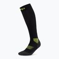 CEP Damen-Kompressionssocken Run Tall 5.0 schwarz/lime 2