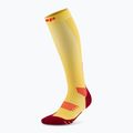 CEP Run Tall 5.0 Kompressionssocken für Frauen Ringelblume/Burgund 2