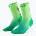 CEP Damen Kompressionssocken Run Edt. Gradient Mid Cut Compression 5.0 grün/lime fade