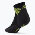 CEP Herren Kompressionssocken Run Low Cut 5.0 schwarz/lime 3