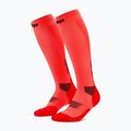 Damen Kompressionsstrümpfe CEP Run Tall 5.0 neon coral