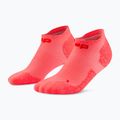 Männer Kompressionsstrümpfe CEP Ultralight No Show 4.0 neon coral/red