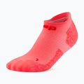 Männer Kompressionsstrümpfe CEP Ultralight No Show 4.0 neon coral/red 2