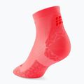 Männer Kompressionsstrümpfe CEP Ultralight Low Cut 4.0 neon coral/red 3