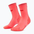Männer Kompressionsstrümpfe CEP Ultralight Mid Cut 4.0 neon coral/red