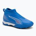 PUMA Ultra 6 Match+ LL TT + Mid Jr Kinder-Fußballschuhe ultra blau/puma weiß/glühend rot