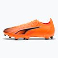 PUMA Herren Fußballschuhe Ultra 6 Match FG/AG heat fire/puma schwarz/glühend rot