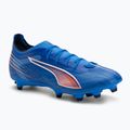 PUMA Herren Fußballschuhe Ultra 6 Match FG/AG ultra blau/puma weiß/glühend rot