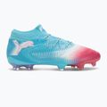 PUMA Future 8 Ultimate Re-Charge FG Herren Fußballschuhe Hero Blau/Puma Weiß/Sunset Pink 2