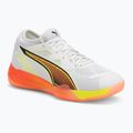Handballschuhe PUMA Eliminate Nitro SQD 4 Game On puma white/glowing red/ultra blue