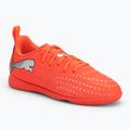 Kinder-Fußballschuhe PUMA Future 9 Play IT Jr glowing red/puma white/puma black/puma silver