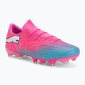 Fußballschuhe PUMA Future 9 Match Fusion FG/AG poison pink/puma white/sun stream/bright aqua/puma black