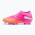 Kinder Fußballschuhe PUMA Future 9 Pro FG/AG Jr poison pink/puma wht/sun stream/bright aqua/puma blk