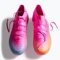 Kinder Fußballschuhe PUMA Future 9 Pro FG/AG Jr poison pink/puma wht/sun stream/bright aqua/puma blk 6