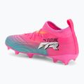 Kinder Fußballschuhe PUMA Future 9 Match FG/AG Jr poison pink/puma white/sun stream/bright aqua/puma black 3