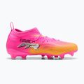 Kinder Fußballschuhe PUMA Future 9 Match FG/AG Jr poison pink/puma white/sun stream/bright aqua/puma black 2