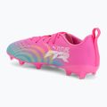 Kinder Fußballschuhe PUMA Future 9 Play FG/AG Jr poison pink/puma white/sun stream/bright aqua/puma black 3