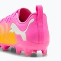 Kinder Fußballschuhe PUMA Future 9 Play FG/AG Jr poison pink/puma white/sun stream/bright aqua/puma black 4