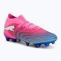 Fußballschuhe PUMA Future 9 Ultimate FG poison pink/puma wht/sun stream/bright aqua/puma blk