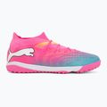 Fußballschuhe PUMA Future 9 Match TT poison pink/puma white/sun stream/bright aqua/puma black 2